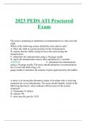 2023 PEDS ATI Proctored Exam