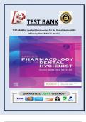 TEST BANK For Applied Pharmacology for the Dental Hygienist 9th