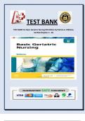 TEST BANK For Basic Geriatric Nursing 8th Edition by Patricia A. Williams,