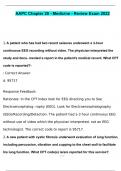 AAPC CHAPTER 20: MEDICINE EXAM QUESTIONS AND ANSWERS 100% CORRECT