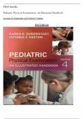 Test Bank- Pediatric Physical Examination: An Illustrated Handbook 4th Edition (Karen G. Duderstadt, 2025) All Chapters