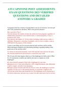ATI CAPSTONE POST ASSESSMENTS EXAM QUESTIONS 2023 VERIFIED  QUESTIONS AND DETAILED  ANSWERS A GRADED
