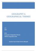 OCR 2023 GCSE Geography A Geographical Themes J383/03: Geographical skills Question Paper & Mark Scheme (Merged