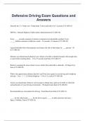  Defensive Driving Exam Questions and Answers
