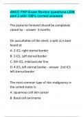 ANCC FNP Exam Review questions LEIK part 2 with 100% correct answers