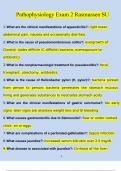 Pathophysiology Exam 2 Rasmussen  Questions and Answers (2024/2025) (Verified Answers)