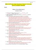 BIBL 410 Weekly Study Questions 5 Liberty University answers complete solutions