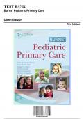 Test Bank for Burns’ Pediatric Primary Care, 7th Edition by Maaks, 9780323581967, Covering Chapters 1-46 | Includes Rationales