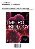 Test Bank for Microbiology An Introduction, 13th Edition by Tortora, 9780134605180, Covering Chapters 1-28 | Includes Rationales