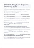 BEHV 5610 - Study Guide_ Respondent Conditioning (Glenn)