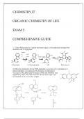 CHEMISTRY 27 ORGANIC CHEMISTRY OF LIFE EXAM 2 COMPREHENSIVE GUIDE 2024