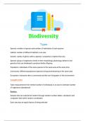 a level biology biodiversity module 4 summary 