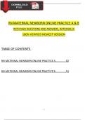 RN MATERNAL NEWBORN ONLINE PRACTICE 2023 A & B WITH NGN QUESTIONS AND ANSWERS, RATIONALES, 100% VERIFIED NEWEST VERSION
