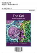 Test Bank for The Cell A Molecular Approach, 9th Edition by Geoffry Cooper, 9780197583722, Covering Chapters 1-19 | Includes Rationales
