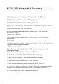 RCIS 2022 Glowacki & Sommers Exam Questions And Answers 