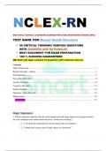 NCLEX RN MENTAL HEALTH DISORDERS QUESTIONS AND ANSWERS WITH RATIONALES