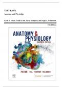 Test Bank: Anatomy and Physiology 11th Edition by Patton - Ch. 1-48, 9780323775717, with Rationales