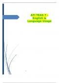 ATI TEAS 7 - English & Language Usage