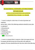 2024 ATI RN Maternal Newborn Proctored Retake Exam With 70 NGN Questions And Answers, 100% Verified Newest Version 