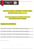 2024 RN Maternal Newborn ATI Proctored Retake Exam (4 Different Latest Version) With NGN Questions And Answers, Rationales, 100% Verified Newest Version / A+ Grade