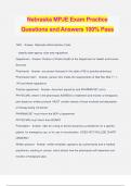 Nebraska MPJE Exam Practice Questions and Answers 100% Pass