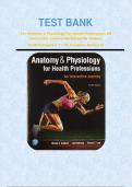 TEST BANK For Anatomy & Physiology For Health Professions, AN Interactive Journey 4th Edition By Colbert, Verified Chapters 1 - 19, Complete Graded A+
