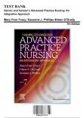 Test Bank: Hamric and Hanson’s Advanced Practice Nursing: An Integrative Approach 7th Edition by Tracy - Ch. 1-23, 9780323777117, with Rationales