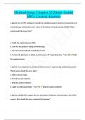 Medical-Surg: Chapter 12 |Study Guide| 100% Correct Answers