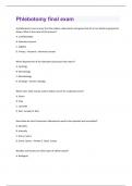 Phlebotomy final exam Questions And Answers 2024