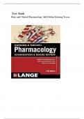 Basic and Clinical Pharmacology 14th Edition Katzung Trevor