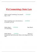PA Cosmetology State Law