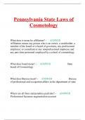 Pennsylvania State Laws of Cosmetology