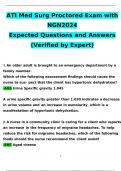 Med surg- proctored ATI 42024 Expected Questions and Answers (Verified by Expert)