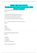 ABSA: 4th Class Part B - Comprehensive Exam solved with 100% correct answers