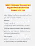 WGU D199 Bundled Exams Questions and Answers 100% Verified and Updated | Graded A+