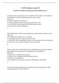 NASM Nutrition Coach PE - NASM CNC Final Exam Questions and Verified Answers