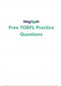 Free TOEFL Practice Questions