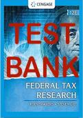 Federal Tax Research 12th Edition by Roby Sawyers, Steven Gill Test Bank