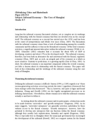 Informal Economy - Shanghai Case Study