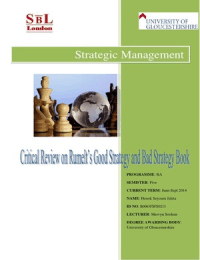 Critical Review on Rumlet's Good Strategy and Bad Strategy Book
