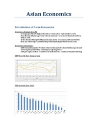 Asian Economics Summary - ABS Q2Y1