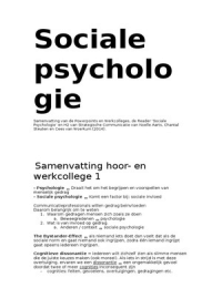 A. Sociale Psychologie. Periode 4, Content en Creatie 