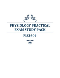 FIS2604 - Physiology Exam Prep