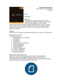 Marketing Management - Kotler, Keller 15e edition
