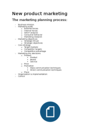 Summary New Product Marketing Book (Foundations Of Marketing)