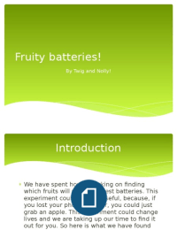 Fruity Batteries!