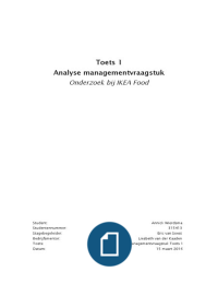 Analyse managementvraagstuk