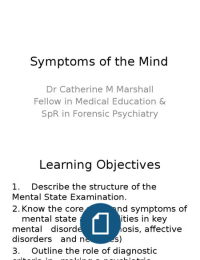 18 - Symptoms of the mind