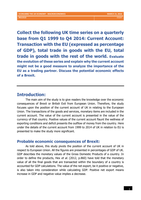 UK time series on a quarterly base from Q1 1999 to Q4 2014 (Essay)