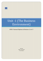 BTEC Business Unit 1, Business Environment P5 (Describe the influence of two contrasting economic environments on busienss activities within a selected organisation)